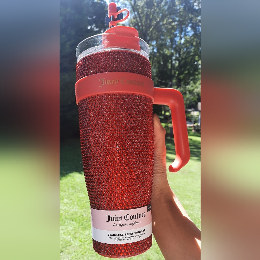 💕  RED Juicy Couture Stainless Steel Bling Tumbler 40oz 💕